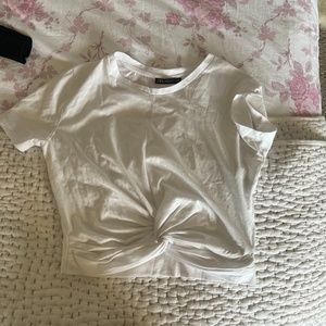 Zara cropped t shirt